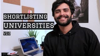 HOW I SHORTLIST UNIVERSITIES FOR STUDY ABROAD!