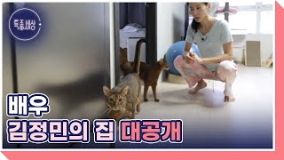 귀여운 고양이들과 함께! 배우 김정민의 집 대공개 MBN 220825 방송