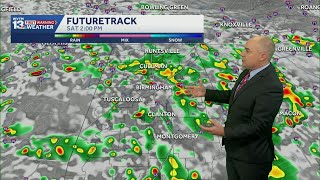 Weekend Storms: Alabama's forecast brings more rainy weather, flood threat into the weekend but l...