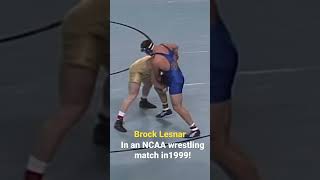 Brock Lesnar in NCAA wrestling match in 1999! 🤼‍♂️