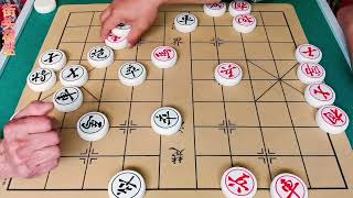 街头象棋实战，开局对手套路深，丢马丢双象，残局逆境中大反杀