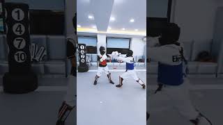 약식 스파링 남자 중학생 vs 여자 대학생 #shorts #태권도 #sparring #taekwondo