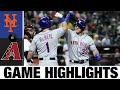 Mets vs. Diamondbacks Game Highlights (4/22/22) | MLB Highlights