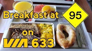 Breakfast at 95mph on VIA 633