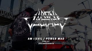 IRON VOLTAGE - AM I EVIL / POWER MAD  LIVE AT JOGJAROCKARTA ( DRUM CAM )