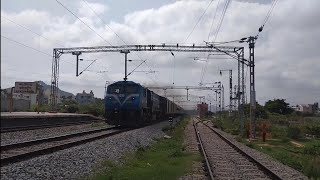 Yeshwanthpur - Shivamogga Town Intercity Express Skipping Kyathsandra @ MPS Dangerous action