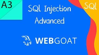 [A3] SQL Injection (Advanced) - WebGoat