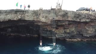 Hawaii South Point (Ka Lae) Cliff Dive RAW Drone Footage 4K