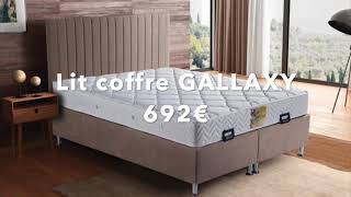 Lits coffre avec matelas et tête de lit