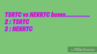 TSRTC vs NEKRTC buses........