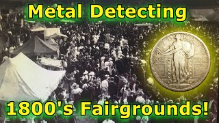 Metal Detecting an Abandoned Fairgrounds from the 1850's! Antique Silver Coins &