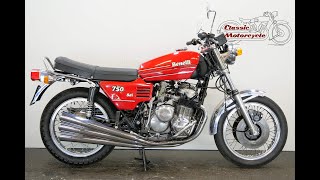 Benelli 750 Sei 1975 747cc 6 cyl ohc - starting up