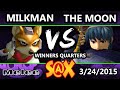 S@X - CTRL | The Moon (Marth) Vs. MilkMan (Fox) SSBM Winners Quarters - Smash Melee