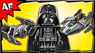 Lego Star Wars Vader's TIE Advanced vs. A-wing Starfighter 75150 Stop Motion Build Review