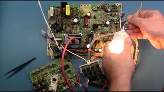 Arcade Monitor Chassis Repair - U2000 'Light Bulb' Power Supply and B+ Testing