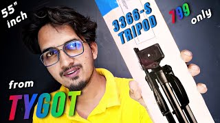 best tripod for youtube videos and camera 🔥 tygot 3366 aluminum tripod