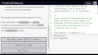 Learn about functional programming - freeCodeCamp | Video 1 | Functional Programming