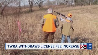 TWRA withdraws hunting, fishing license fee increase