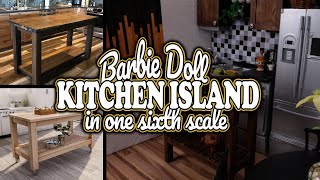 How to Make a One Sixth Scale Kitchen Island for Barbie DIY