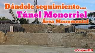 Así va el túnel trinchera Monorriel de Santiago