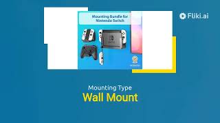 TotalMount for Nintendo Switch: Wall Mount Near TV, Premium Black & Gray Kit, OL