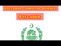 PPSC lecturer computer science syllabus||PPSC computer science lecturer preparation