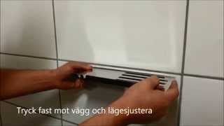 Badrumshylla för borrfritt montage / Bathroom shelf for non drilling fixation