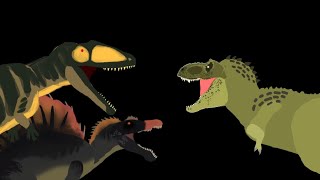 Wrecksy vs irl carcharodontosaurus and ark spinosaurus