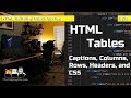 Learn how to create tables in HTML - HTML Building Blocks Lesson 11