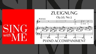 Zueignung - Accompaniment - High voice - Strauss