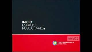 Televisión Pública Argentina - Inicio y Fin Espacio Publicitario (Noche) - 2016