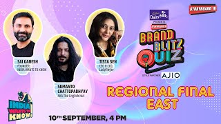 Brand Blitz Quiz | Regional Final (East Zone) ft. Sumanto Chattopadhyay and Tista Sen