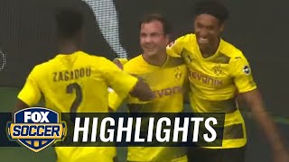 Aubameyang goal gives Dortmund the lead vs. Hertha Berlin | 2017-18 Bundesliga Highlights