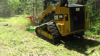 SS ECO Disc Mulcher on a CAT299D. - Advanced Forest Equipment