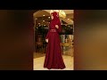 muslim girls dreses with hijab style weeding and party dress with hijab 2022