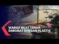 Gunakan Plastik dan Bambu, Begini Penampakan Tenda Darurat yang Dibangun Warga Kampung Garung!