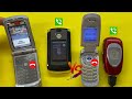 Incoming + Outgoing Call on old phones Motorola RAZR Vs Samsung Flip / Motorola RAZR V3i+V8