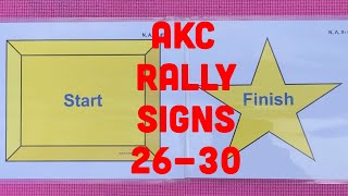 AKC Rally Novice Signs 26-30 Explained and Demoed