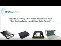 How do you install a fiber optic patch panel