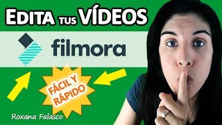 🔴 Cómo editar Vídeos FÁCIL y Rápido con FILMORA