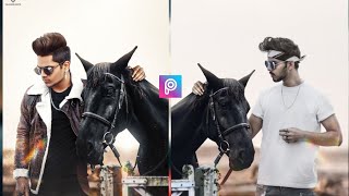 VIJAYA MAHAR CLASSIC BLACK HORSE - Photo Editing Tutorial in Picsart Step by Step in Hindi