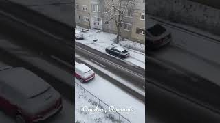 Heavy snow in Romania, Oradea 😁