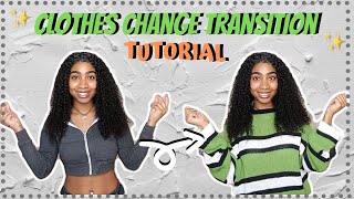 Jump & Snap Clothes Change Transition for Tik Tok & YouTube | Easy Video Transitions Tutorial ⭐️