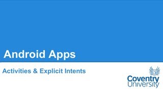 Android Explicit Intents 2