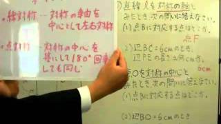 誰でもわかる数学　中学１年　「線対称・点対称」