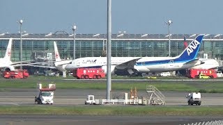 全日空機が羽田に緊急着陸　右エンジン付近に不具合か