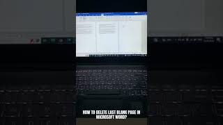 How to delete last blank page in Microsoft word?