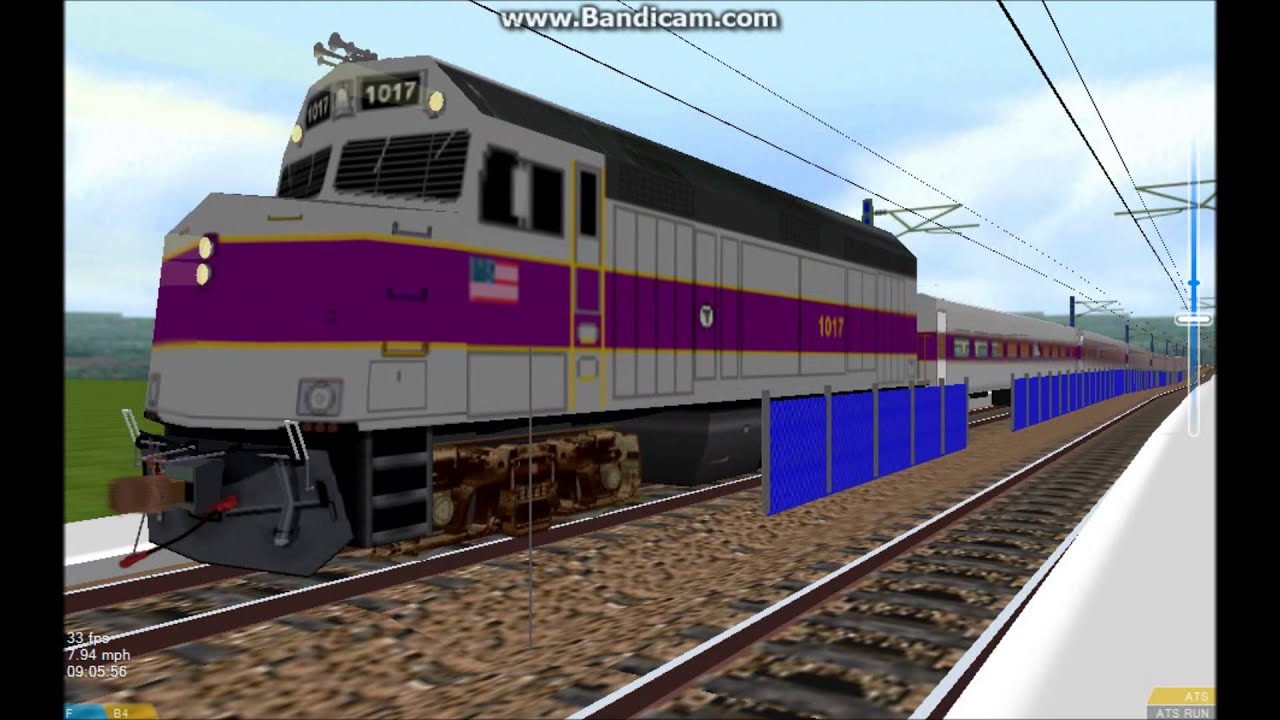 OpenBVE HD EXCLUSIVE: MBTA F40PH Screamer And Bombardier BTC1-B And ...