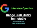 Range Sum Query  Immutable - Array