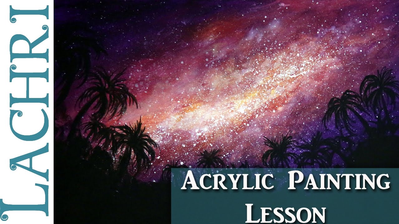Acrylic Galaxy Painting Painting Watercolor